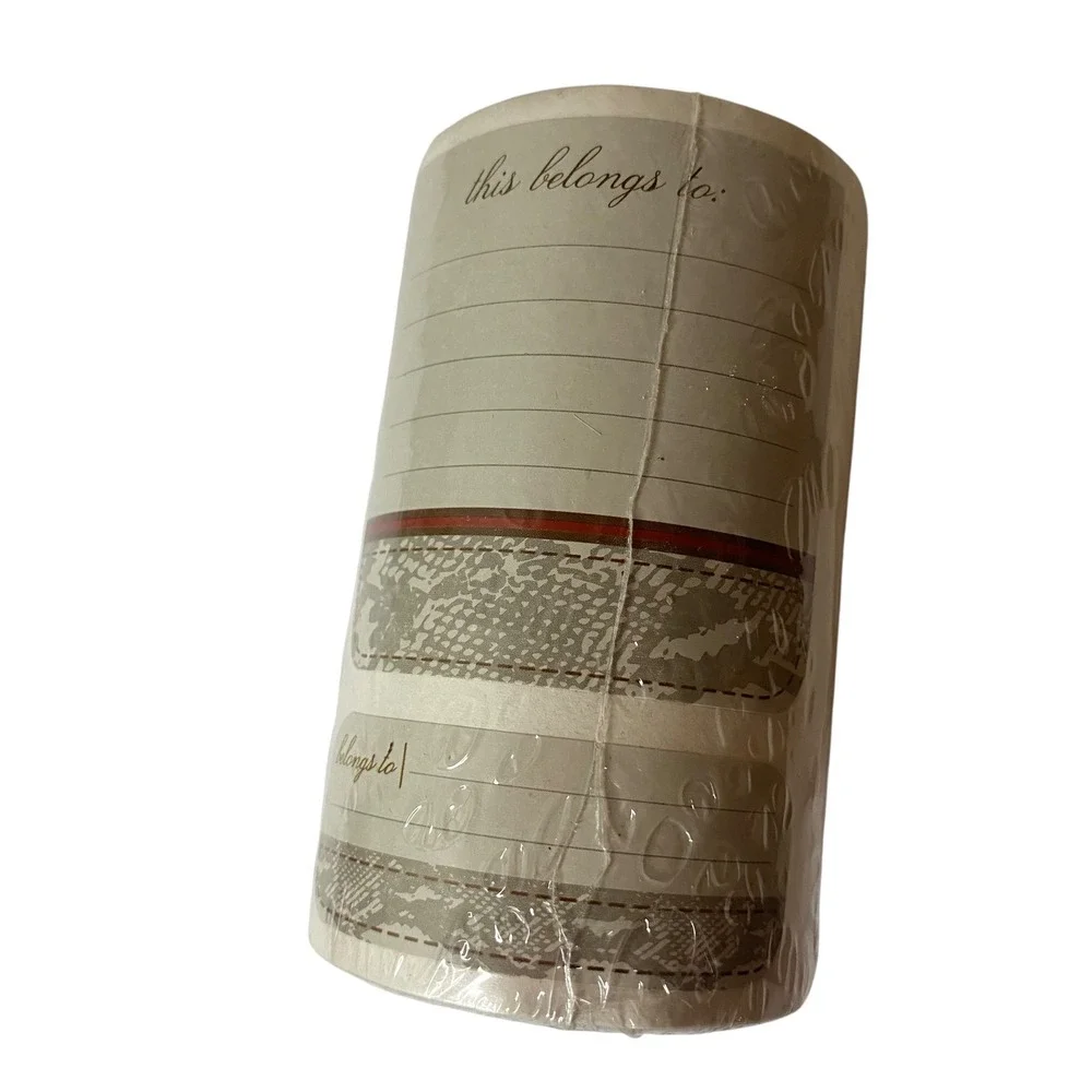 Adhesive Inventory Labels Lot‎ 168ct Animal Print Belong-To Deliver-To 2.5x3.5
